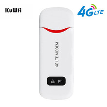 Kuwfi mini 4g modem portátil usb 3g/4g fdd lte wi-fi modem roteador suporte banda 1/3 cartão sim slot de rede 2024 - compre barato