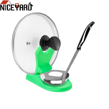 NICEYARD Stove Organizer Pan Pot Lid Shelf Cover Lid Rack Stand Useful Spoon Holder Plastic Kitchen Gadgets Kitchen Tool 2024 - buy cheap
