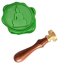 MDLG Buddha Vintage Custom Picture Logo Luxury Wax Seal Sealing Stamp 2024 - buy cheap