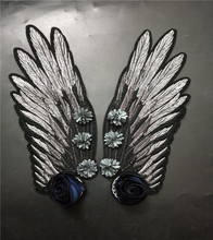 Wingflower strass grânulo cristal lantejoulas remendos applique decoração costura no remendo vestuário acessórios 2024 - compre barato