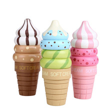 3 pçs/set Ice Cream Food Brinquedos Casa de Jogo De Simulação de Madeira Magnética Presentes Para Meninas Morango de Chocolate de Baunilha Pretend Play Toy 2024 - compre barato