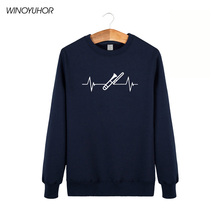 Heartbeat Of Trombone Hoodies Men New Winter Casual Crew Neck Sweatshirts Fleece Mens Funny Printed Loose Pullovers Tops 2024 - buy cheap