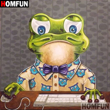 HOMFUN 5D DIY Diamond Painting Full Square/Round Drill "Keyboard frog" 3D Embroidery Cross Stitch gift Home Decor A00612 2024 - buy cheap