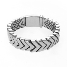 Heavy Bangle Men's Curb Link Bracelet Stainless Steel Punk  Biker Cool Jewelry Bracelet Bangle Wristband for Man 2024 - buy cheap