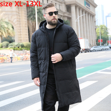 Novidade jaqueta super grande masculina com capuz mais grosso pato branco casual alta qualidade super grande tamanhos grandes XL-11XL12XL13XL 2024 - compre barato