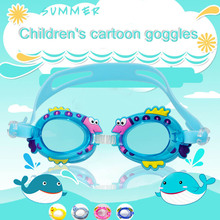 Мультяшные Регулируемые Детские водонепроницаемые противотуманные очки для купания очки для плавания и дайвинга очки для воды очки для плавания для женщин и мужчин 2024 - купить недорого