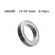 5/10pcs/lot 6802 6802Z 6802ZZ 15*24*5mm Chrome Steel Deep Groove Ball Bearing Metal Shielded Thin Wall 61802 Brand New 2024 - buy cheap