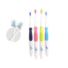 Escova de dentes elétrica sônica com 3 cabeças, para cuidado oral adulto, à prova d'água, bateria macia, portátil, escova de dentes 2024 - compre barato