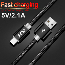 Olaf Nylon USB Type C Cable For Samsung Galaxy Note 9 S9 S8 Fast Charging Data Cable For Xiaomi Pocophone F1 Huawei USB Type-C 2024 - buy cheap