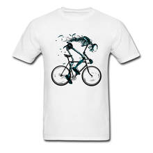 Cycle T Shirt Men 2018 Cool Design Male Skeleton Skull Cotton Top T-Shirts 100% Cotton Street Style Slim Fit Summer Tshirts 2024 - buy cheap