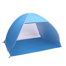 2-3 Person Beach Tent Pop Up Sun Shelter Tent Big Automatic Sun Umbrella 2-3 Person Fishing Beach Shelter Blue 2024 - buy cheap