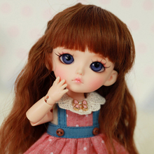 Muñeca articulada de resina con ojos de cristal para niña, bonita muñeca BJD/SD, amarilla, para regalo de cumpleaños, 1/8 2024 - compra barato