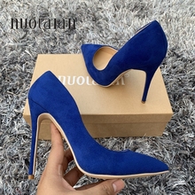 Women Pumps High Heels Suede Leather Sexy High Heels Shoes for Women Stilettos Fashion Wedding Party Shoes Woman Big Size 4-11 2024 - buy cheap