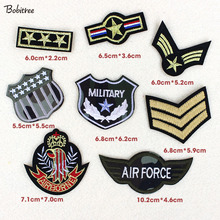 8pcs/lot Army military patches embroidery troops hot melt glue patch for clothing bags Stickers Appliques 2024 - buy cheap