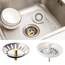 Kitchen Sink Strainer Hair Catcher Bathroom Accessories Hair Stopper Plastic Stainless Steel Drain Stopper YH-460134 2024 - buy cheap