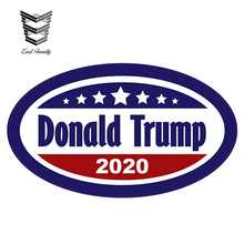 EARLFAMILY-pegatina de vinilo Ovalada para coche, calcomanía impermeable con diseño de Motor, accesorios para coche, Donald Trump 7,6, 13cm x 2020 cm 2024 - compra barato