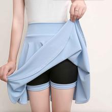 2019 Womens Female Elegant Skirt Plus Size 4XL Summer A Line Sun School High Waist Pleated Skirt Shorts Skirts RE2395 2024 - buy cheap