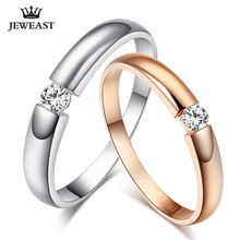 18K Gold and White Gold Rose Gold Diamond Couple Ring Wedding Ring Genuine Marriage Proposal Ring Support wholesaleization 2024 - buy cheap