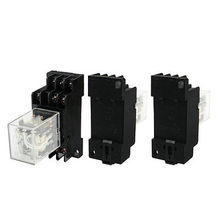 3 шт. катушка DC24V 3PDT 11Pin DIN Rail, электромагнитное реле с разъемом, бесплатная доставка 2024 - купить недорого