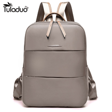 Casual Women's Backpack Fashion Simple Teen Girl Knapsack Female School Bag College Backbag Solid Color Oxford Cloth Waterproof 2024 - buy cheap