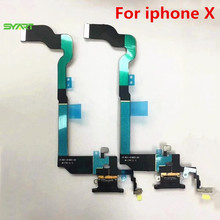 Charging Port Dock Connector Flex Cable USB Charging Dock Flex Cable Headphone Audio Jack Connector Flex Cable For iphone X 2024 - buy cheap