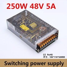 (S-250-48) 5A 250W switching power supply, 48V LED power supply, factory direct sales AC to DC transformer SMPS 48V 2024 - buy cheap