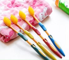 4Pcs/lot Double Ultra Soft Toothbrush Teeth Brush Bamboo Charcoal Nano Oral Care Set 2024 - buy cheap