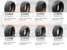 4pcs RC 1/10 Soft Rubber On Road Car Tire Tyre Nylon Wheel Rim W7S2CH 3mm Offset(Chrome Gray) 10637+Rubber Tire 2024 - buy cheap