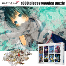 Moemo-rompecabezas de Chica de Anime para adultos, 1000 piezas, juegos de madera, rompecabezas, 1000 para niños, Chico, adultos 2024 - compra barato