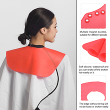 Salon Haircut Neck Cape Wrap Collar Shield Waterproof Silicone Hairdressing Hair Coloring Cutting Shield with Magnet Buckle 2024 - buy cheap