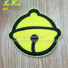 New arrival 10 pcs 6.2cm big size bell Embroidered patch iron on Applique BX garment embroidery patch DIY accessory 151020 2024 - buy cheap