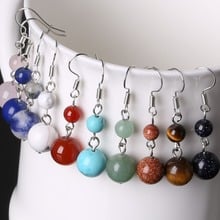 Fashion Jewelry Multicolor Earrings for Women Natural Stone Beads(Tiger Eye,Amethystine)Dangle Earrings Long Lady Drop Earrings 2024 - buy cheap