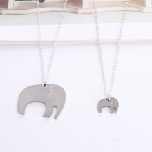 Sanlan pingente família de elefante, 1 par de aço inoxidável, colar de mãe e filha, joias para mãe e filha 2024 - compre barato