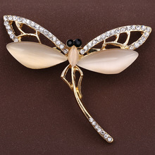 Broche de libélula simples, joias para mulheres/homens, joias da moda, broche, cachecol de metal, presente de casamento, acessórios de joias diy 2024 - compre barato