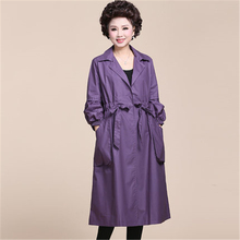 2020 primavera outono nova feminino trench coat cinto solto blusão médio ano longo quente capa de chuva roupas tamanho grande fc129 2024 - compre barato