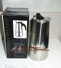 9 cups High quality Moka coffee maker/moka pot,Espresso coffee pot stainless steel moka coffee machine YH101-9 2024 - buy cheap