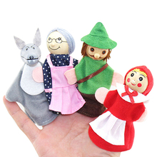 Little Red Riding Hood and Wolf Fairy Story Play Game Finger Puppets Toys Set 2024 - buy cheap