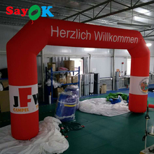 Custom logo printing inflatable arch with air blower for adverting, event 2024 - buy cheap