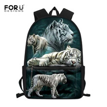 Forudesigns crianças sacos de escola para meninos ortopédicos crianças mochilas escolares criança menino tigre mochila mochila 2024 - compre barato