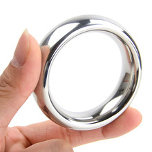 Metal Stainless Steel Lasting Delay Ring Scrotum Bondage Cock Lock Weighted Penis Ring Sex Toys For Men Dick Collar Cockring 2024 - buy cheap