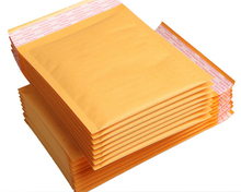 Bolsa de correo con burbujas de papel Kraft amarillo grande, 29x36cm, sobres acolchados de algodón, bolsa de correo 2024 - compra barato