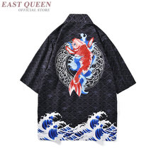 Kimono japonés Cárdigan para hombre y mujer, disfraz de Samurai, camisa de kárate, Kimono japonés, Yukata, Haori, FF2151, Verano 2024 - compra barato