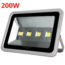 High quality Led Flood light 200W Led Floodlight New type Grey Shell AC85-265V AC110V/220VLed Spotlight Outdoor lighting 8PCS 2024 - buy cheap