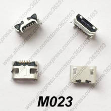 50PCS M023 Micro USB Connector DIP Power Charging Phone USB jack 2.0 Female Mini USB Socket 5Pin Flat Mouth 2024 - buy cheap