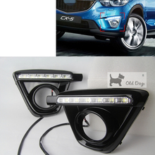 Lâmpada led para farol mazda visual 5 2013 a 2016, luz diurna drl, para dirigir, estilo de carro, frete grátis 2024 - compre barato