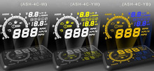 Car HUD ASH-4c Fuel Consumption Water Temperature Speed Head Up Display ActiSafety Multi-functions 3 Colors for Choosen 2024 - купить недорого