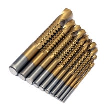 Ferramentas Marcenaria Brocas Woodworking 10pcs Hss 3-13mm Titanium Coated Drill Bit Set Wood Metal Plastic Cutting Saw Bits 2024 - buy cheap