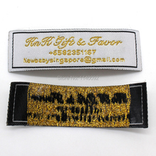 Free shipping customized clothing iron-on woven labels/garment embroidered tags/no sewing collar labels 2000 pcs a lot 2024 - buy cheap