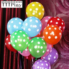 10pcs/lot 12inch 2.8g Pink Polka Dot Latex Balloon Wedding Decoration Party Balloon Inflatable Air Balls Birthday Party Supplies 2024 - buy cheap