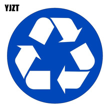 YJZT 12CM*12CM Creative Recycle Logo Funny Car Sticker Decal PVC 12-0441 2024 - buy cheap